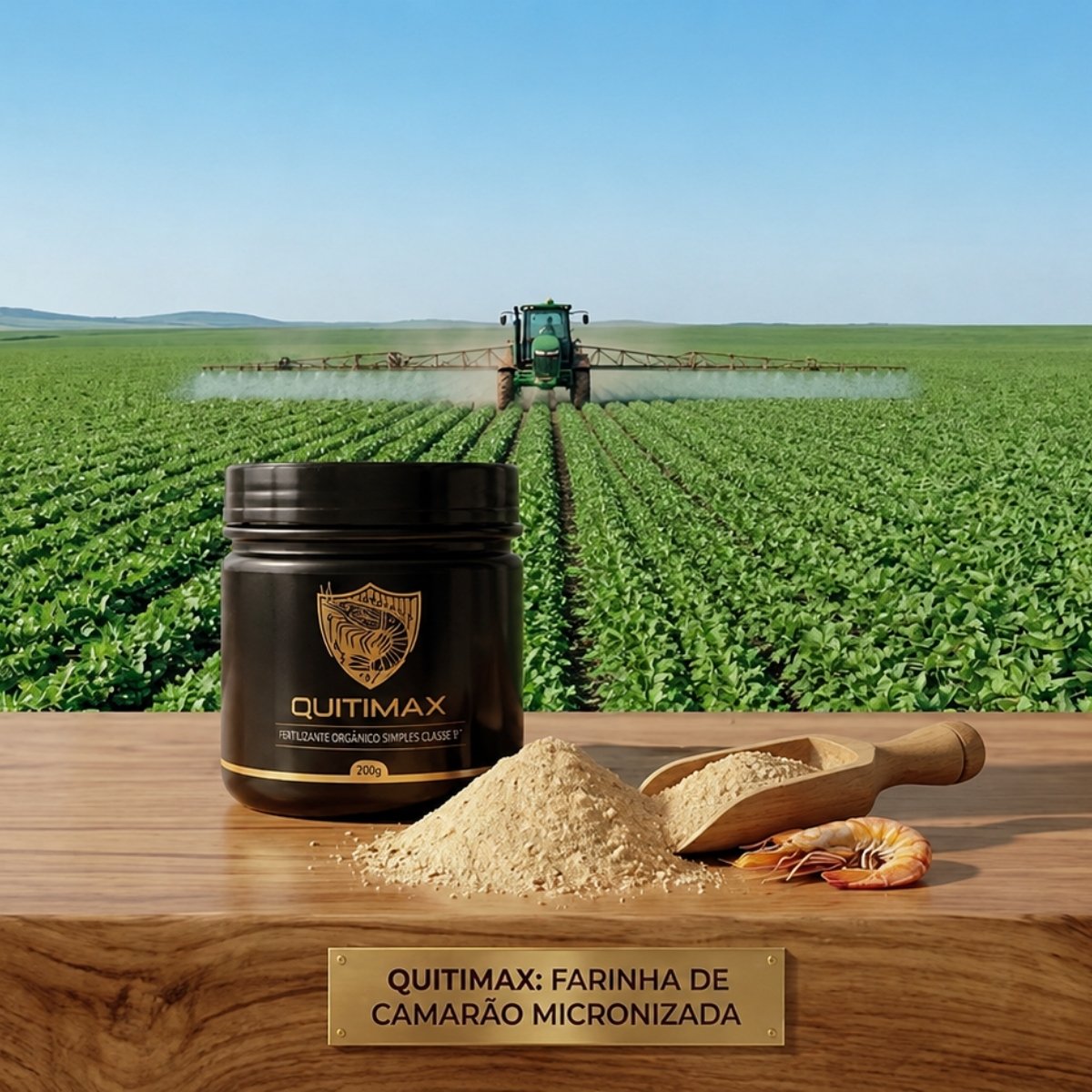 Embalagem do Quitimax Farinha de Camarão Micronizada 200 g
