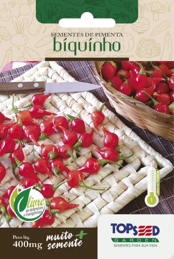 Sementes de pimenta biquinho para plantar pimenta em vaso